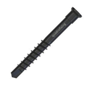 QUADROFIX ALU-DRILL BLACK C2 – Musta terassiruuvi alumiinirunkoon